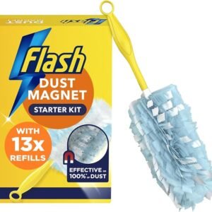 Flash Dust Magnet Duster Starter Kit (1 Handle + 13 Refills)